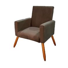 Imagem de Poltrona Nina Courino Marrom Aradecor