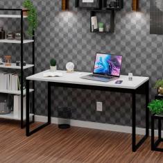 Imagem de Mesa Para Escritório Escrivaninha Industrial 150cm Branco