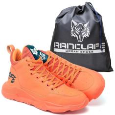 Imagem de Tênis Basketball em Couro Napa Ranclafe Cano Alto Confortavel-Unissex