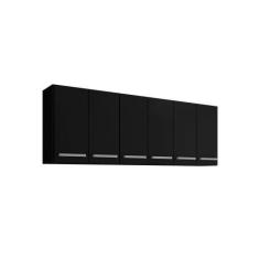 Imagem de Armario Aereo De Cozinha Com Prateleira 6 Portas Maldivas - Bela Casa