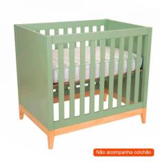 Imagem de Berço Minicama Amor Perfeito II Verde e Pinus
