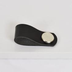 Imagem de Estilo puxadores de móveis de cozinha armário puxa armário armário maçanetas de gaveta de couro prata, preto, 304 prata