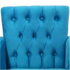 Imagem de Poltrona Decorativa Pés Palito Nina Encosto Estilo Capitonê  Veludo - DS Móveis