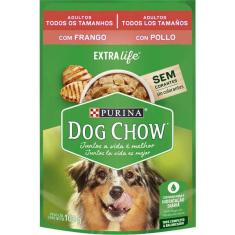 Imagem de Ração Úmida Nestlé Purina Dog Chow Sachê Frango Para Cães Adultos - 100 G