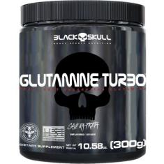 Imagem de Glutamine Turbo Caveira Preta - Glutamina - 300G - Black Skull