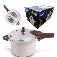 Imagem de Panela De Pressão Ceramic Life Vanilla Fundo Indução 4,2L Brinox