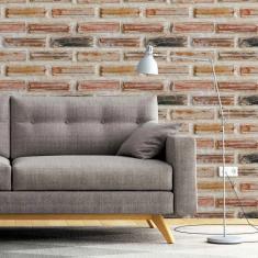 Imagem de Papel de Parede Adesivo Tijolo Rústico N02241 Rolo de 0,58x3,00M