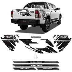 Imagem de Kit Faixas Hilux Challenge Sr 4x4 2018 + Soleira Protetora