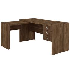 Imagem de Escrivaninha de Canto ME4106 Tecno Mobili Nogal