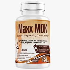 Imagem de Maxx Mdk 120 Cápsulas Cálcio Magnésio Vitamina D3 + K2 1/dia
