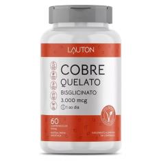 Imagem de Cobre Quelato Bisglicinato 3000Mcg Vegano 60 Tablets Lauton