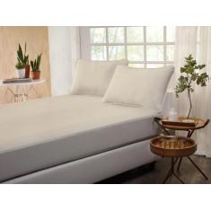 Imagem de Jogo De Lençol Casal Malha Elástico Confort Box 3 Peças - Clamatex Têx