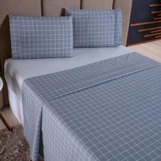 Imagem de Jogo De Cama Refúgio King Percal 100% Algodão Luxo 4 Peças - Sucadu En
