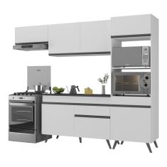 Imagem de Armário De Cozinha Compacta 252cm V3690 Branco/Preto