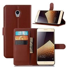 Imagem de Capa carteira Lenovo Vibe P1, capa carteira flip de couro PU premium com compartimento para cartão, suporte e fecho magnético [capa interior TPU à prova de choque] compatível com Lenovo Vibe P1