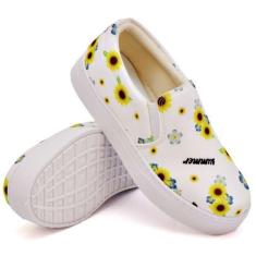 Imagem de Slip On Tênis Estampas Delicadas Feminino Sola Leve Reta Calce Fácil P