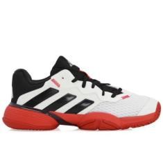 Imagem de Tênis Adidas Barricade Junior - All Court - Branco Preto e Vermelho, 3