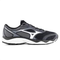 Imagem de Tênis Mizuno Hawk 5 Masculino, Preto, Branco, 39
