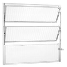 Imagem de Janela De Aluminio Basculante 60x80cm Ecosul Branco