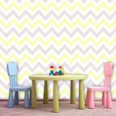 Imagem de Papel de Parede Adesivo Lavável G0018 Chevron  e  Claro