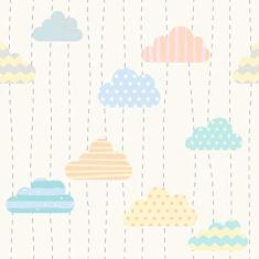 Imagem de Papel de Parede Nuvens Print