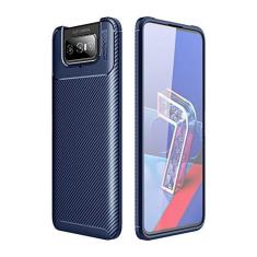 Imagem de Capa Capinha Anti Impacto Para Asus Zenfone 7 e Zenfone 7 Pro com Tela de 6.6" polegadas - Case Com Desenho Fibra De Carbono Shock Queda - Danet ()