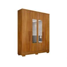 Imagem de Guarda Roupa Milly 4 Portas Com Espelho Cumaru - Novo Horizonte