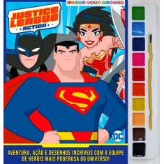 Imagem de Livro - Liga da Justiça Livro para Pintar com Aquarela