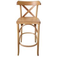 Imagem de Banqueta Bruninha Selva Madeira Maciça Gourmet Bancada  Bistrô  - Selv