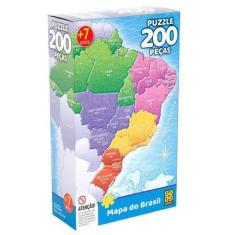 Imagem de Puzzle Mapa Do Brasil 200 Peças Grow