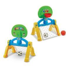 Imagem de Kit Esportes Futebol e basquete Infantil com Bolas Maral