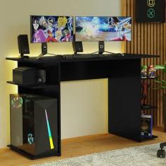 Imagem de Escrivaninha Mesa para Computador Gamer Preto 9424 Madesa