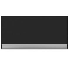 Imagem de Armário Aéreo Cozinha Geladeira 1 Porta 60Cm Preto Fosco