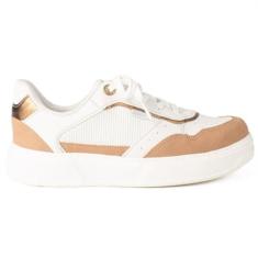 Imagem de Tênis Casual Feminino Sand Off White Bronze Dakota G9454-0001