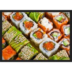 Imagem de Quadro Decorativo Gourmet Sushi Culinária Japonesa Cozinha Restaurantes 250