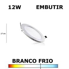 Imagem de PAINEL PLAFON LED 12W 17CM EMBUTIDO REDONDO 6000K BELLA DL084CW