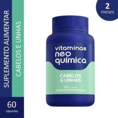 Imagem de Suplemento Vitaminas Neo Quimica Cabelos E Unhas 60 Cápsulas - Cimed