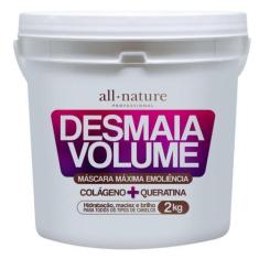 Imagem de Máscara Ultra Hidratante Desmaia Volume Desmaia Cabelo 2kg All Natue -
