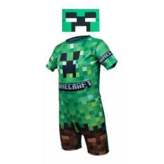 Imagem de Fantasia Minecraft Infantil com Máscara  ( dos 2 aos 9 anos ) - SGB Mo