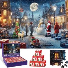 Imagem de Quebra-cabeça do calendário do advento WHJSG Christmas 2024 1008 peças