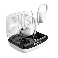 Imagem de Fones de ouvido esportivos sem fio, TWS Bluetooth 5.3 Fones de ouvido, IPX5 à prova d'água, HiFi Com Cancelamento De Ruído Microfone, Toque inteligente