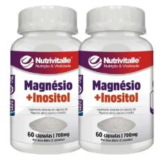 Imagem de KIT 02 MAGNESIO + INOSITOL 700MG 60CAPS NUTRIVITALLE