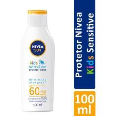 Imagem de Protetor Solar Nivea Sun Kids Sensitive Fps60 100ml