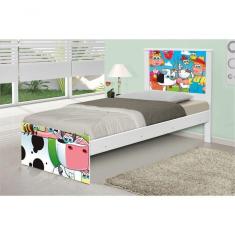 Imagem de Cama Solteiro Fazendinha Feliz Com Colchão