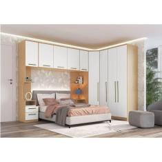 Imagem de Guarda Roupa Modulado 6 Peças Elegance Móveis Castro Angelin/Blanc