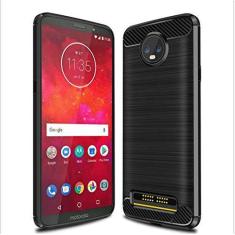 Imagem de Capa para Moto Z3, toque macio, proteção total, anti-arranhões e impressões digitais + capa de celular resistente a arranhões para Moto Z3