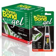 Imagem de Caixa 24 Colas Super Gel Threebond Fixação Extra Forte para Tênis e Ca
