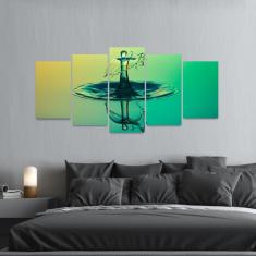 Imagem de Quadro Mosaico Gota de Água Líquido Artístico decorativo