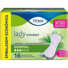 Imagem de Absorvente para Incontinência Urinária Tena Lady Discreet Normal 16 Unidades