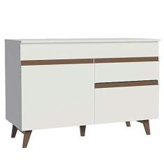 Imagem de Balcão de Pia Madesa Reims 2 Portas e 1 Gaveta - Branco